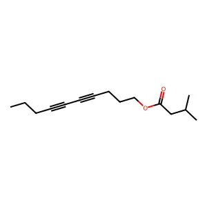 4,6-Decadiyn-1-ol isovalerate structure