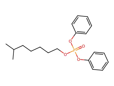 磷酸异辛基二苯酯 structure