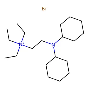 Ammonium, (2-(dicyclohexylamino)ethyl)triethyl-, bromide structure