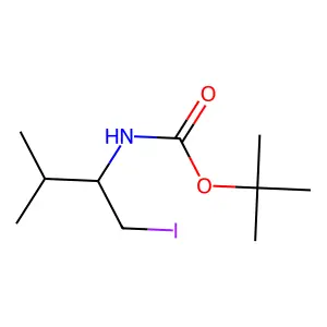 (R)-tert-Butyl (1-iodo-3-methylbutan-2-yl)carbamate structure
