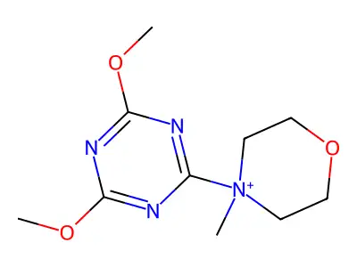 4-(4,6-Dimethoxy-1,3,5-triazin-2-yl)-4-methylmorpholinium chloride structure
