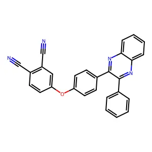 4-[4-(3-Phenylquinoxalin-2-yl)phenoxy]benzene-1,2-dicarbonitrile structure