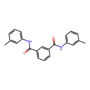 1-N,3-N-bis(3-methylphenyl)benzene-1,3-dicarboxamide structure