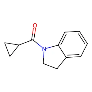 1-cyclopropanecarbonyl-2,3-dihydro-1H-indole structure
