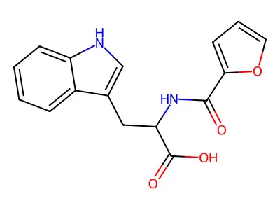 2-[(Furan-2-carbonyl)-amino]-3-(1H-indol-3-yl)-propionic acid structure