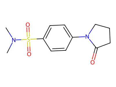 N,N-dimethyl-4-(2-oxopyrrolidin-1-yl)benzenesulfonamide structure
