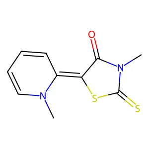 4-Thiazolidinone, 3-methyl-5-(1-methyl-2(1H)-pyridinylidene)-2-thioxo- structure