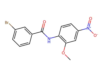 3-bromo-N-(2-methoxy-4-nitrophenyl)benzamide structure