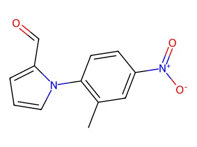 1-(2-methyl-4-nitrophenyl)-1H-pyrrole-2-carbaldehyde structure