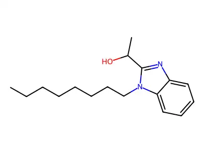 1-(1-octyl-1H-benzimidazol-2-yl)ethanol structure