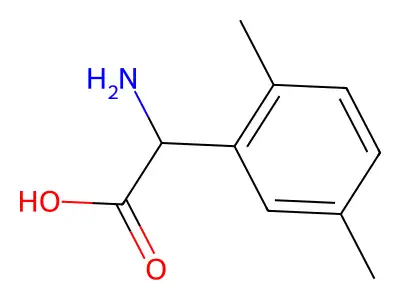 Amino(2,5-dimethylphenyl)acetic acid structure