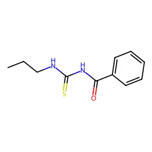N-(n-propyl)-N'-benzoylthiourea structure