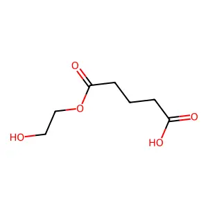 (2-Hydroxyethyl) hydrogen glutarate structure