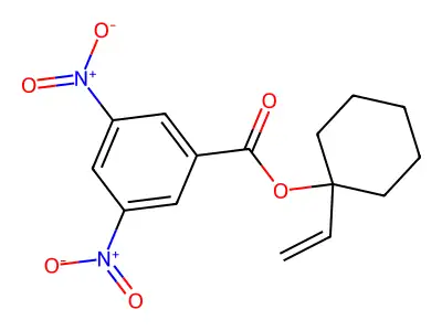 (1-Ethenylcyclohexyl) 3,5-dinitrobenzoate structure
