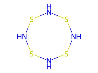 1,3,5,7,2,4,6,8-Tetrathiatetrazocine structure