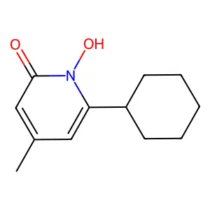 环吡酮 structure