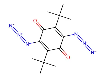 2,5-Diazido-3,6-di-tert-butylcyclohexa-2,5-diene-1,4-dione structure