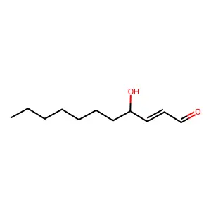 4-Hydroxy-2-undecenal structure