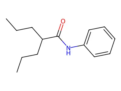 N-phenyl-2-propylpentanamide structure