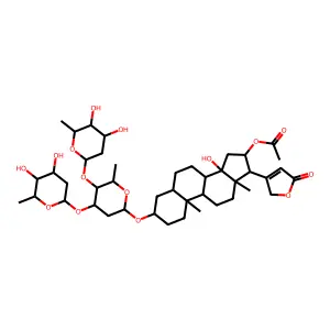 Acetylgitoxin-alpha structure