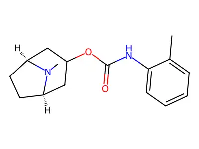 1-alpha-H,5-alpha-H-Tropan-3-alpha-ol, o-methylcarbanilate (ester) structure