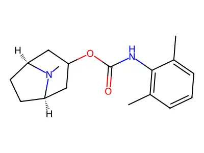 1-alpha-H,5-alpha-H-Tropan-3-alpha-ol, 2,6-dimethylcarbanilate (ester) structure