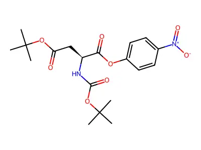 O4-tert-butyl O1-(4-nitrophenyl) 2-(tert-butoxycarbonylamino)butanedioate structure