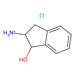 2-amino-2,3-dihydro-1H-inden-1-ol hydrochloride structure