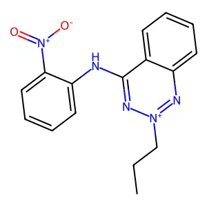 4-(2-(Hydroxy(oxido)amino)anilino)-2-propyl-1,2lambda(5),3-benzotriazine structure