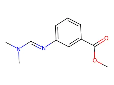 Benzoic acid, m-[[(dimethylamino)methylene]amino]-, methyl ester structure