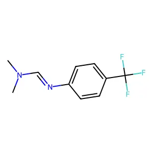 N,N-dimethyl-N'-[4-(trifluoromethyl)phenyl]methanimidamide structure