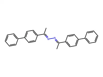 1-(4-phenylphenyl)-N-[1-(4-phenylphenyl)ethylideneamino]ethanimine structure