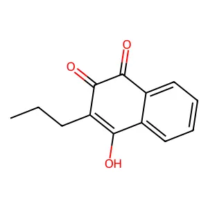 4-Hydroxy-3-propylnaphthalene-1,2-dione structure