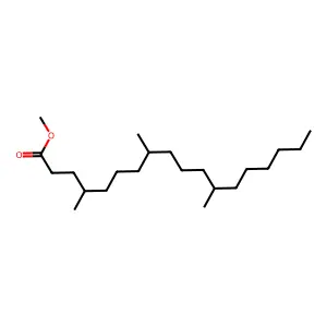 Methyl 4,8,12-trimethyloctadecanoate structure