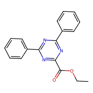 Ethyl 4,6-diphenyl-1,3,5-triazine-2-carboxylate structure