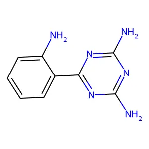 6-(2-Aminophenyl)-1,3,5-triazine-2,4-diamine structure