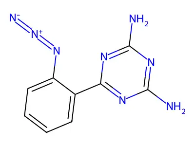 s-Triazine, 2,4-diamino-6-(o-azidophenyl)- structure