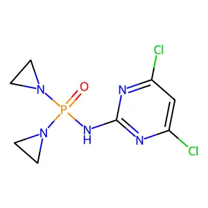 Phosphinic amide, P,P-bis(1-aziridinyl)-N-(4,6-dichloro-2-pyrimidinyl)- structure