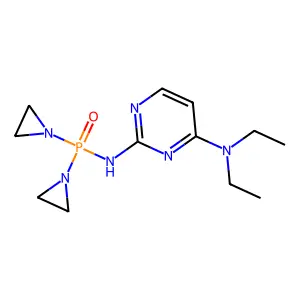 Phosphinic amide, P,P-bis(1-aziridinyl)-N-(4-(diethylamino)-2-pyrimidinyl)- structure