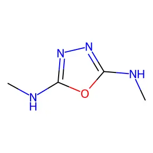 1,3,4-Oxadiazole-2,5-diamine, N,N'-dimethyl- structure