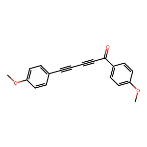 1,5-Bis(4-methoxyphenyl)penta-2,4-diyn-1-one structure