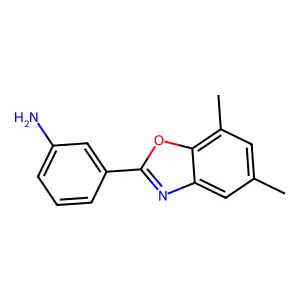3-(5,7-Dimethyl-1,3-benzoxazol-2-yl)aniline structure