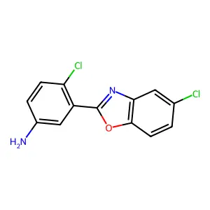 4-Chloro-3-(5-chloro-1,3-benzoxazol-2-yl)aniline structure