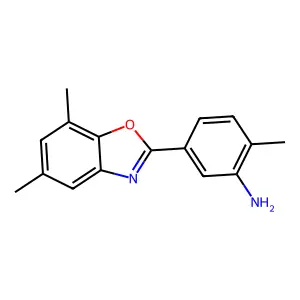 5-(5,7-Dimethyl-1,3-benzoxazol-2-yl)-2-methylaniline structure