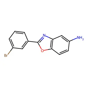 2-(3-Bromophenyl)-1,3-benzoxazol-5-amine structure