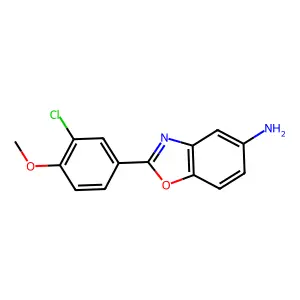 2-(3-Chloro-4-methoxy-phenyl)-benzooxazol-5-ylamine structure