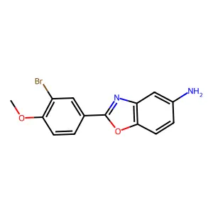 2-(3-Bromo-4-methoxyphenyl)-5-benzoxazolamine structure