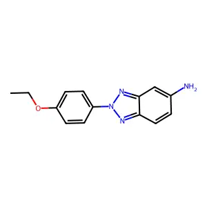 2-(4-ethoxyphenyl)-2H-1,2,3-benzotriazol-5-amine structure