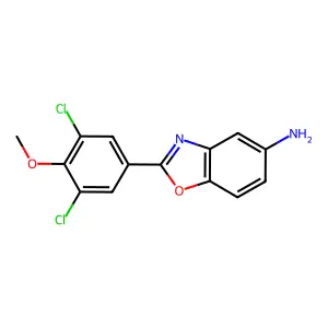 2-(3,5-Dichloro-4-methoxyphenyl)-1,3-benzoxazol-5-amine structure
