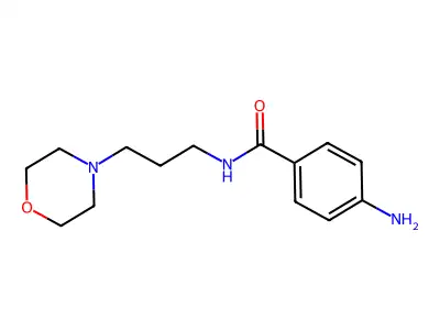 4-amino-N-(3-morpholin-4-ylpropyl)benzamide structure